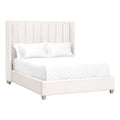 Velvet King Bed in Cream Natural Gray T33805