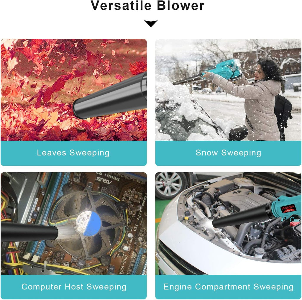 Cordless Leaf Blower 2-in-1 Handheld Sweeper Vacuum O9342