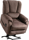 Light Brown Power Lift Recliner with Remote Control R839