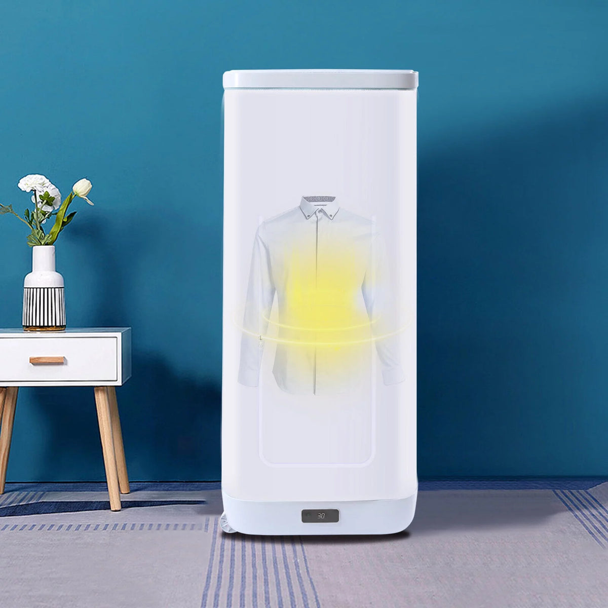 Portable White Compact Electric Clothes Dryer 330L Y849