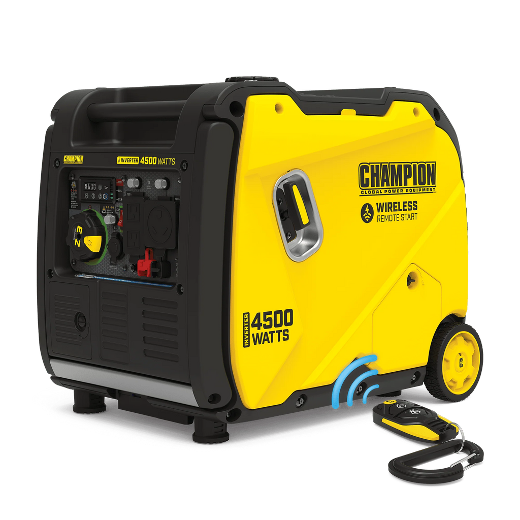 4500-Watt Wireless Remote Start Inverter Generator with CO Shield O92872