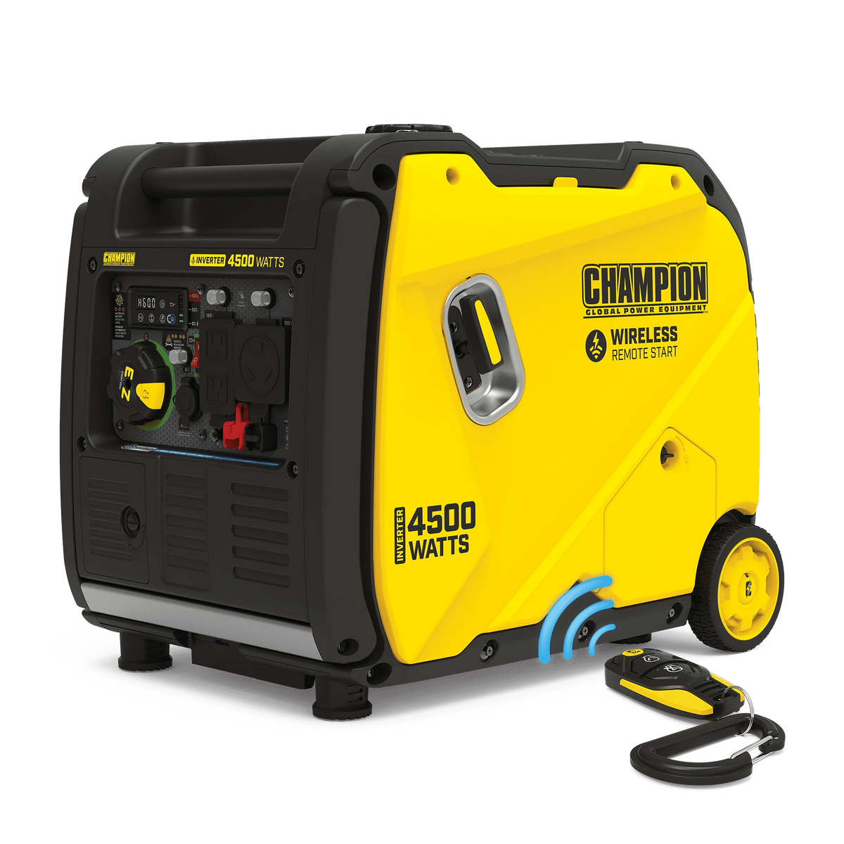 4500-Watt Wireless Remote Start Inverter Generator with CO Shield O92872