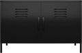 White 2 Door Metal Accent Cabinet N38639