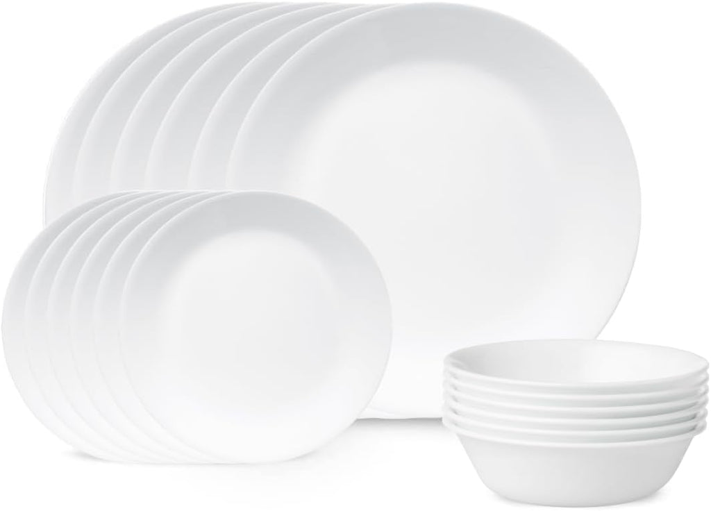 18-Piece Dinnerware Set, Winter Frost White, Service for 6 D74910