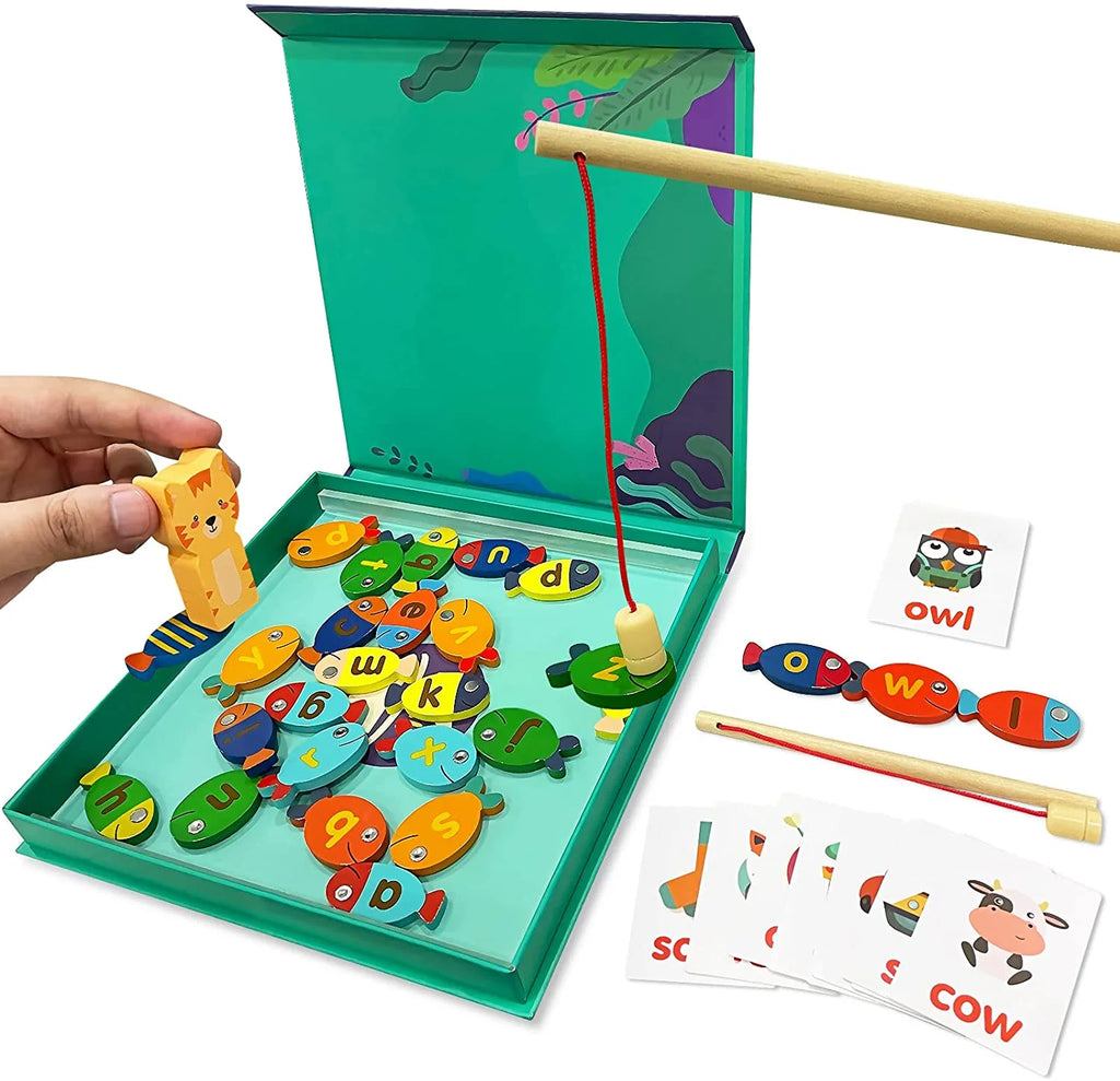 Montessori Wooden Magnetic Fishing Toy Y6020