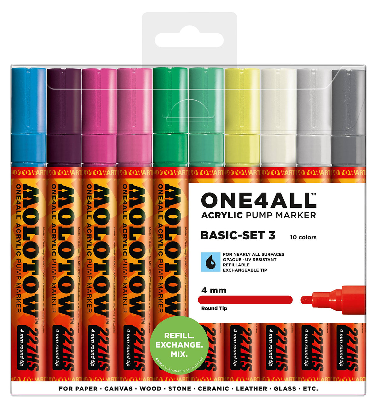 Acrylic Marker Basic Set 10 Colors S779188