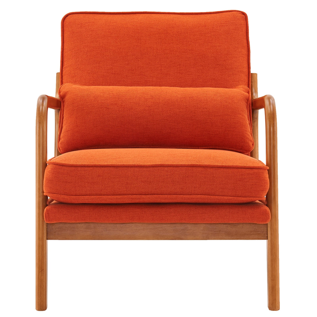 Oak Upholstered Armrest Lounge Chair R2288
