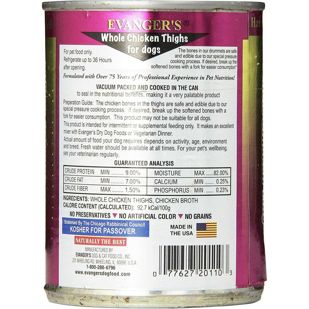 Grain-Free Whole Chicken Thighs Canned Dog Food M2234