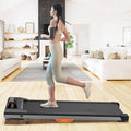 Under Desk Treadmill, 2 in 1 Portable Walking Jogging Running Machine with Remote Control, LED Display, 330lbs N8951