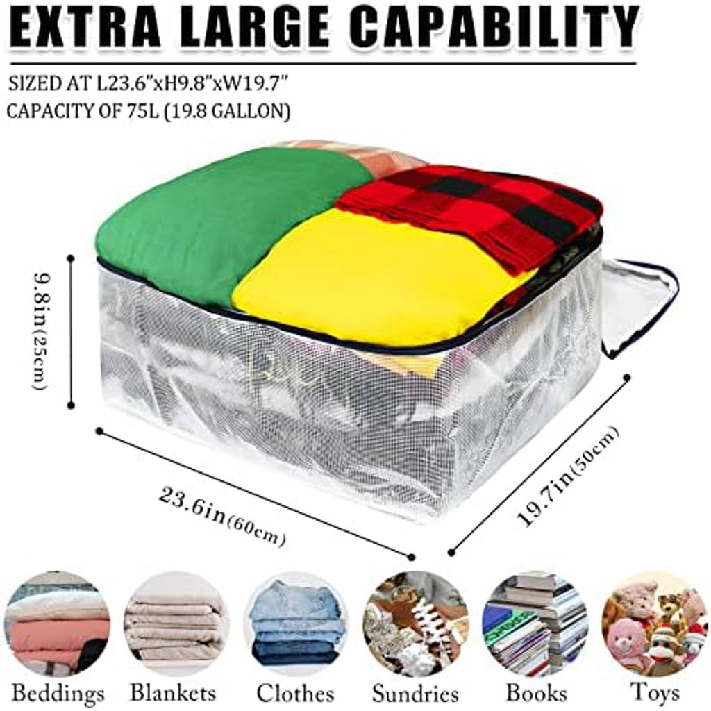 75L Clear Storage Bags with Zipper (2) D331