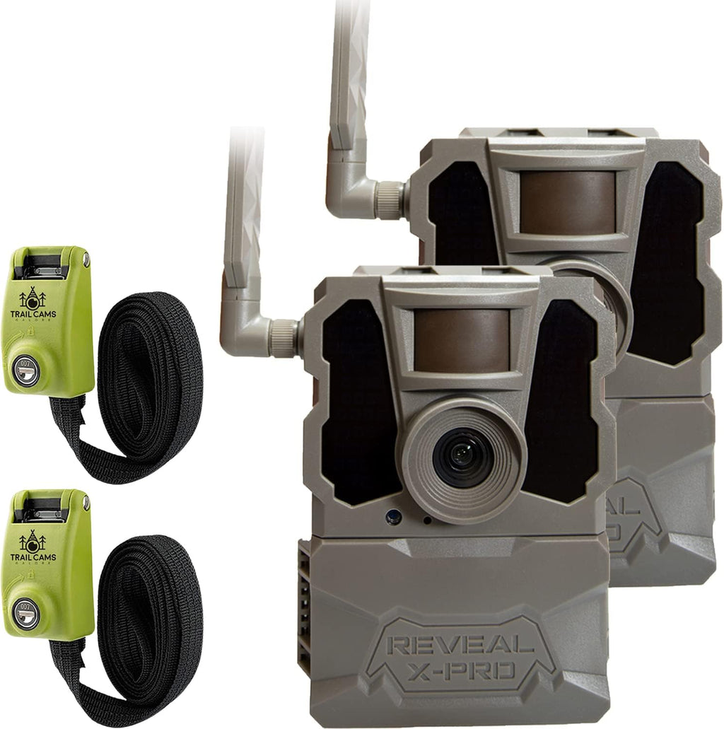 Cellular Trail Camera with No Glow, HD Photo and HD Video (2 pk) with Two Steel Reinforced Straps X62310