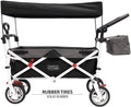 Black/Gray Folding Wagon with Canopy G757