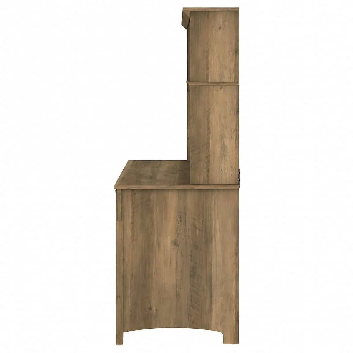 Small Computer Desk with Hutch in Reclaimed Pine Z778