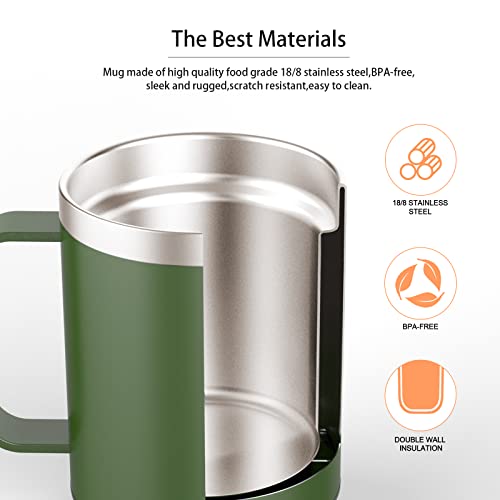 12oz Self Heating Stainless Steel Coffee Mug L72183