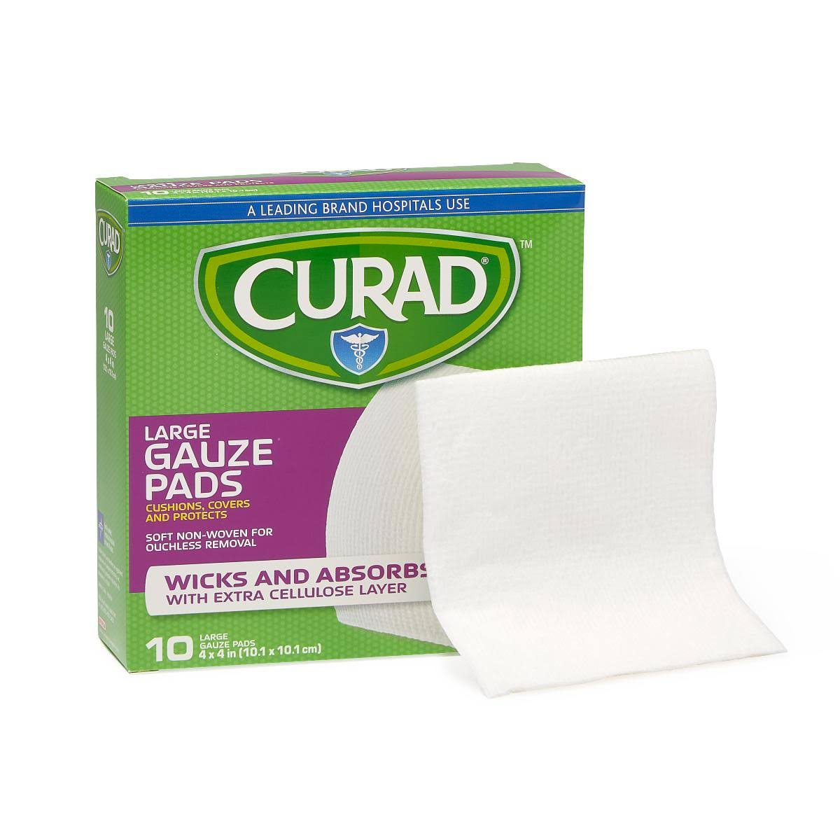 Sterile Nonwoven Gauze Pads 4inx4in 10 CT X527536