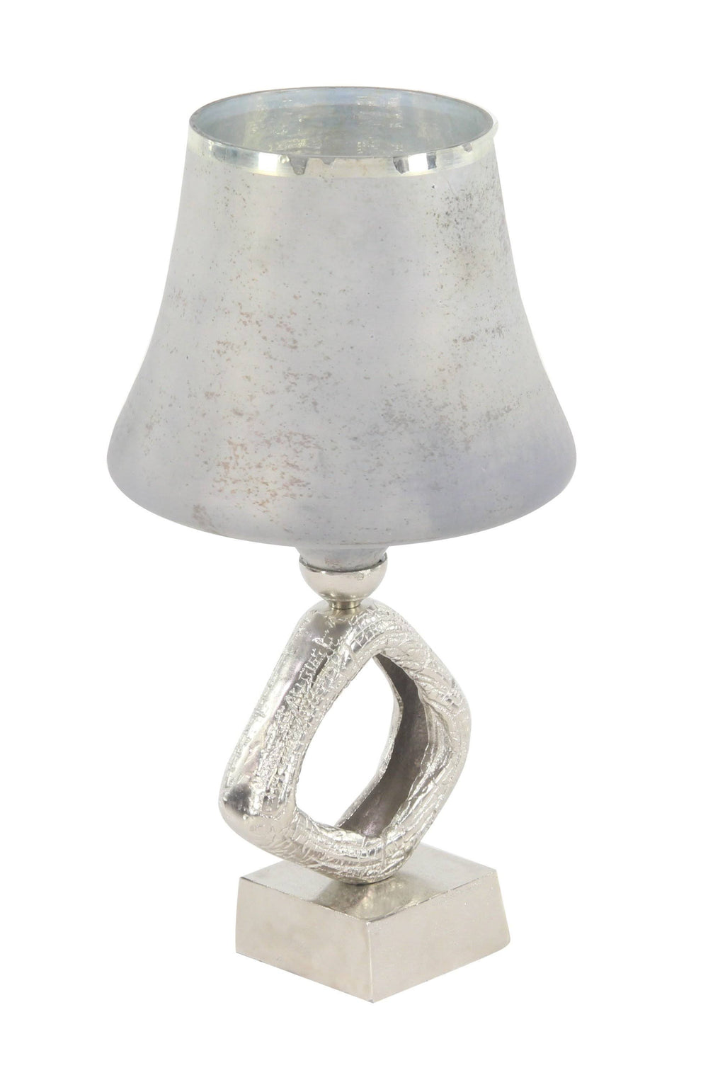 Glass and Aluminum Candle Holder S607929