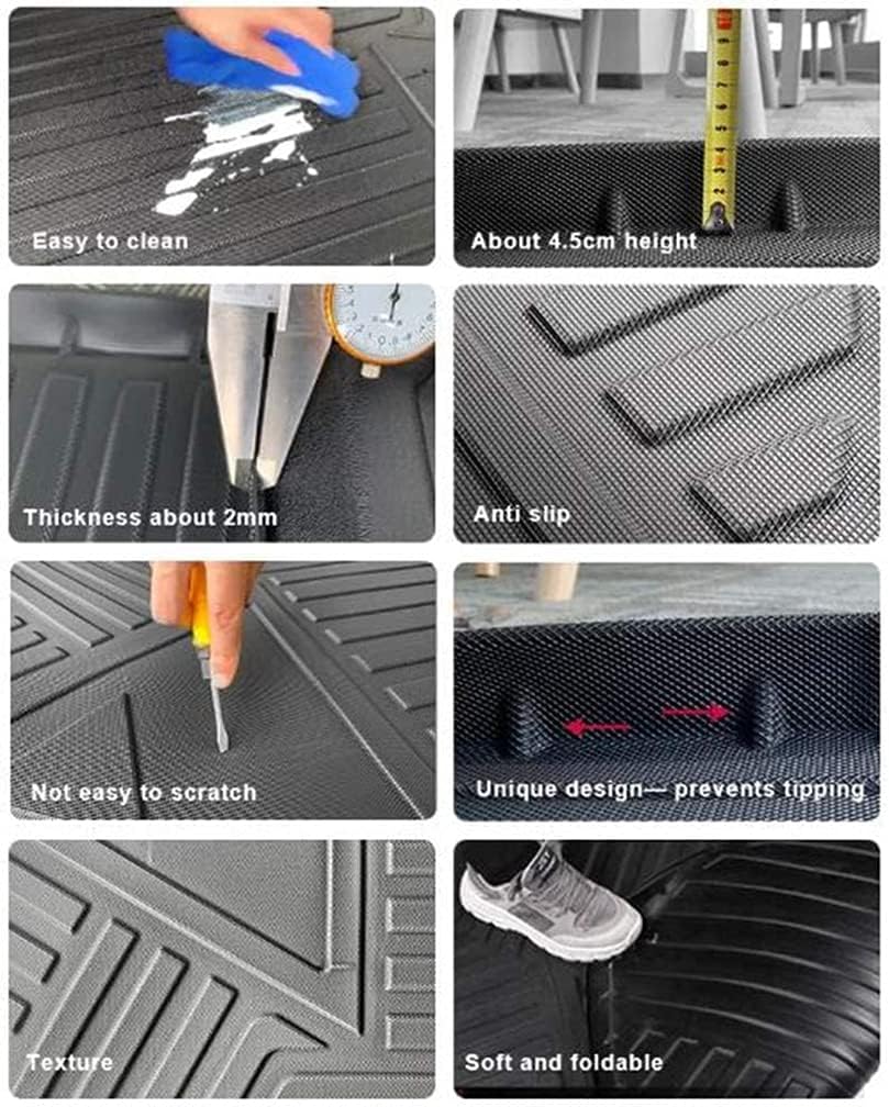 All Weather TPE Car Floor Mats Cargo Trunk Mat R77097