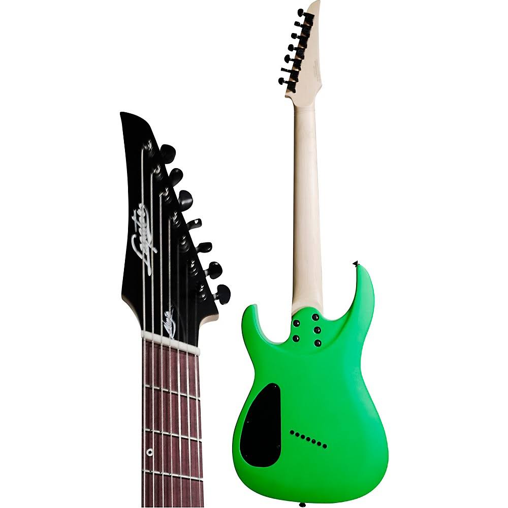 7-String Electric Guitar Neon Green L2229