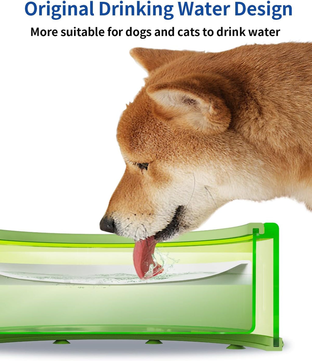 Green 2L No Spill Dog Water Bowl G3010