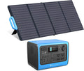 700W 537Wh Portable Power Station with 120W Foldable Solar Panel Q1831
