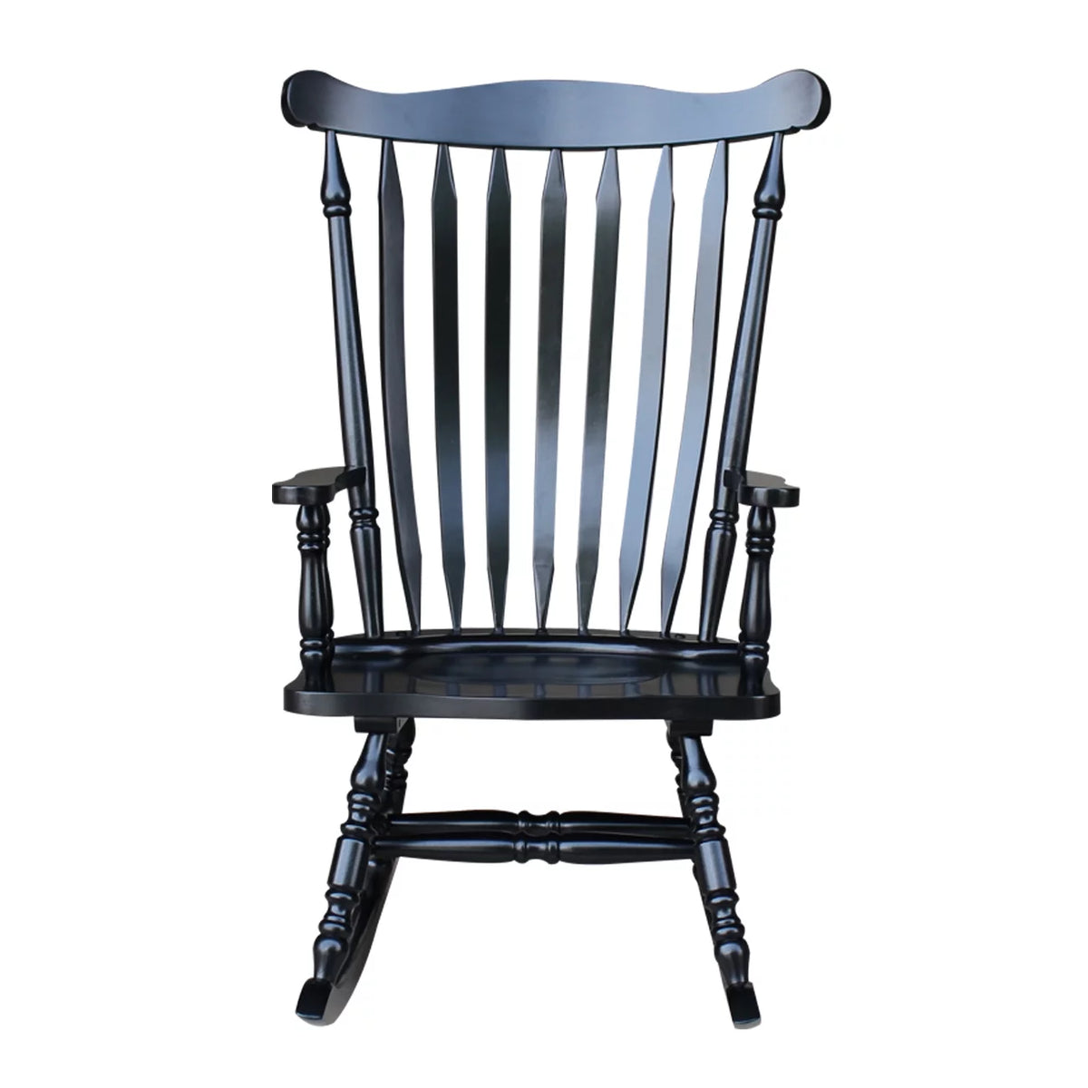Antique Black Rocking Chair C1763