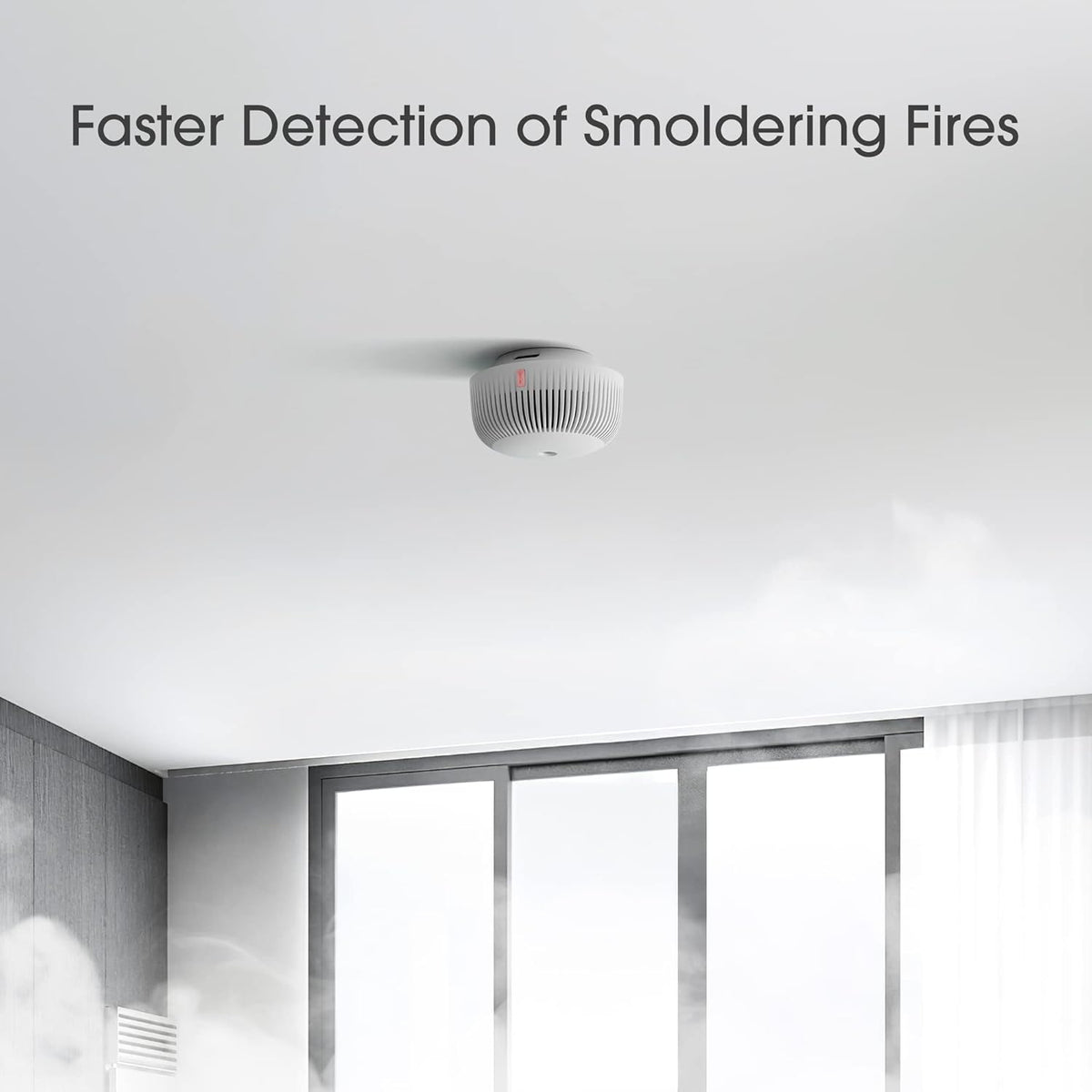 Smoke Detector with 10-Year Battery, Pack of 3 K30615