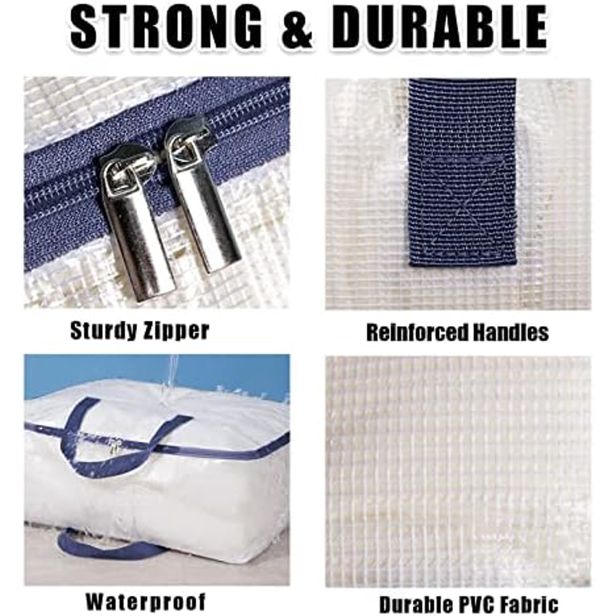 75L Clear Storage Bags with Zipper (2) D331