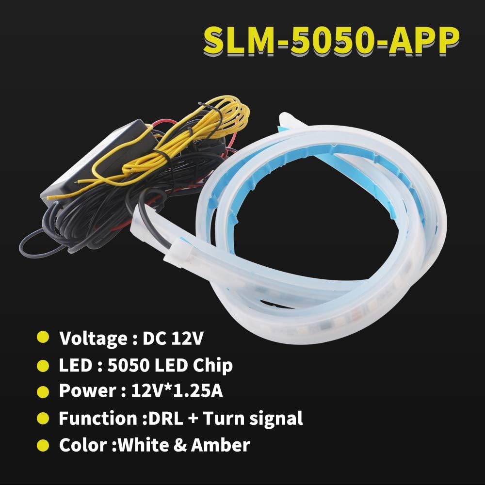 RGB Multi Color 60CM/24 Inch Waterproof LED Strip Lights 2Packs Q9823