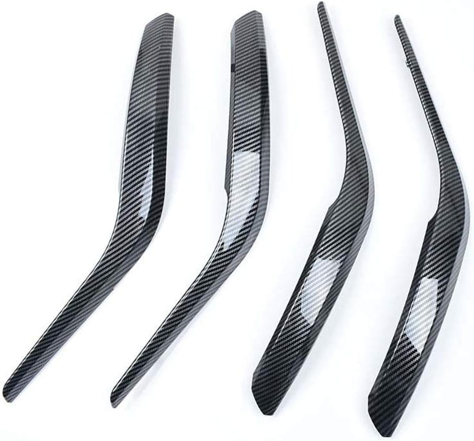 BMW Car Interior Door Grab Pull Handle Cover 4pc-Set Carbon T159