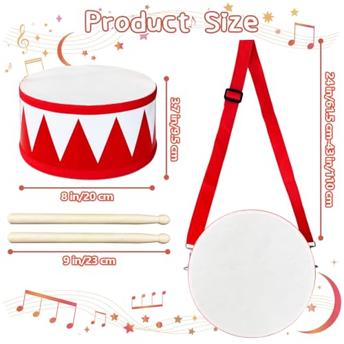 8 Inch Wooden Drum Set with 2 Drumsticks P908474
