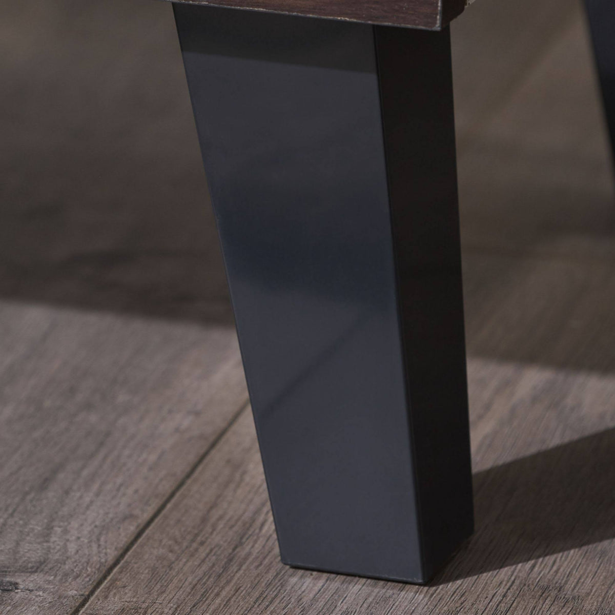Black and Walnut Brown 3 Shelves Cabinet Z175