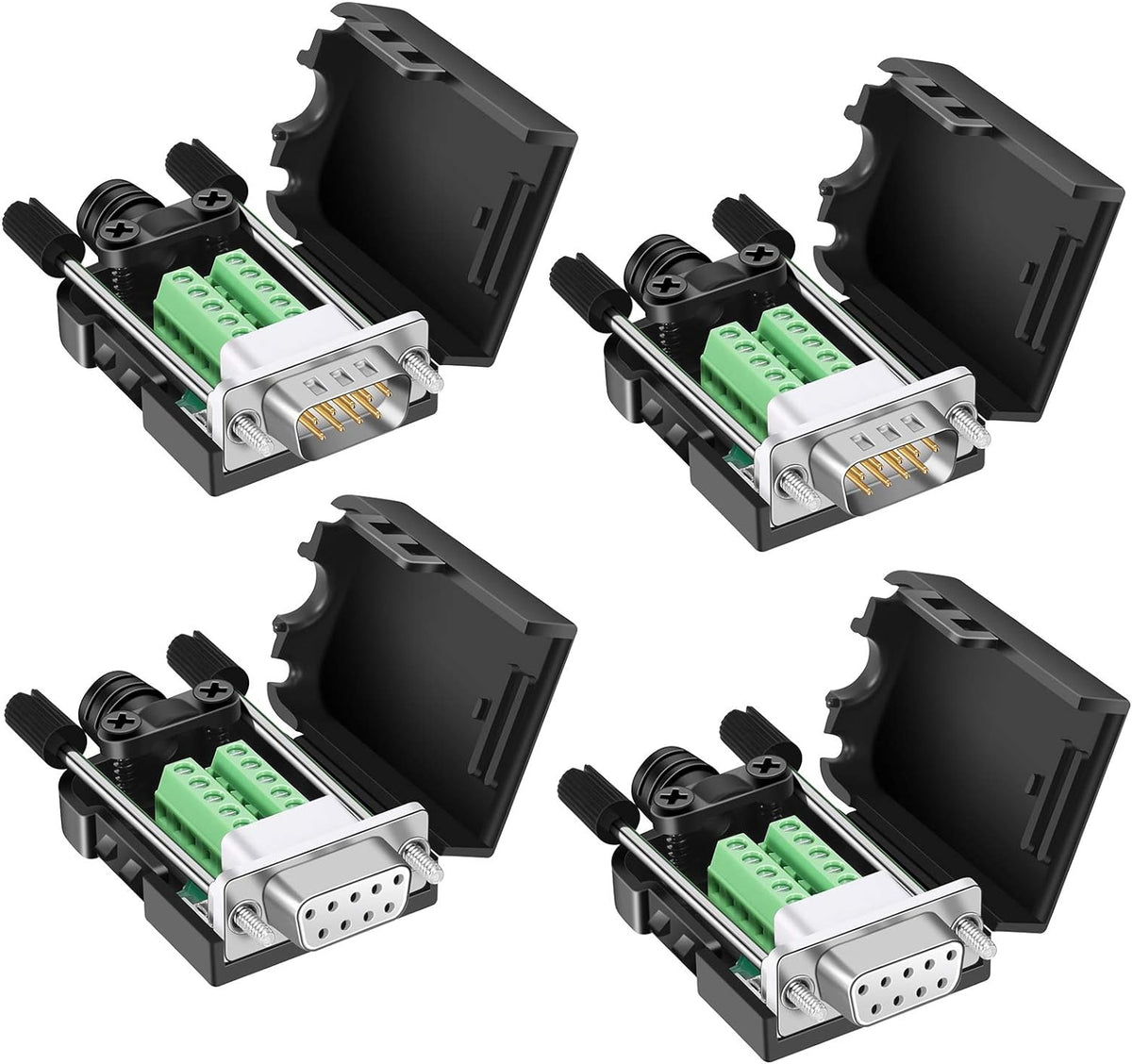 DB9 Breakout Connector 5 Male+5 Female 9 Pin H602511