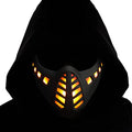 Halloween Scary Led Mask Light Up Demon Oni Cyberpunk Half Face Masks T435514