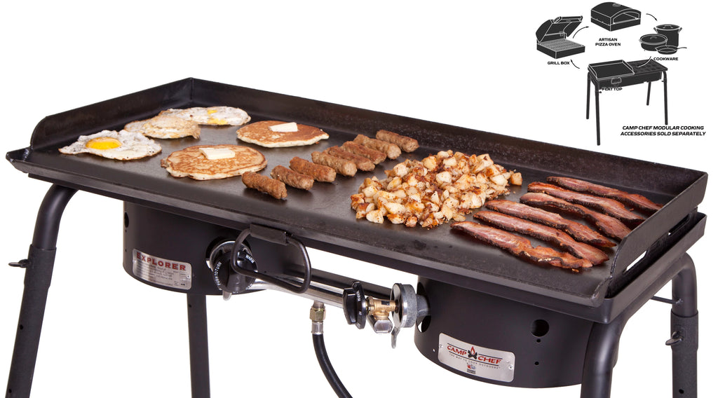 14" x 32" Heavy-Duty Steel Flat Top Griddle E230377