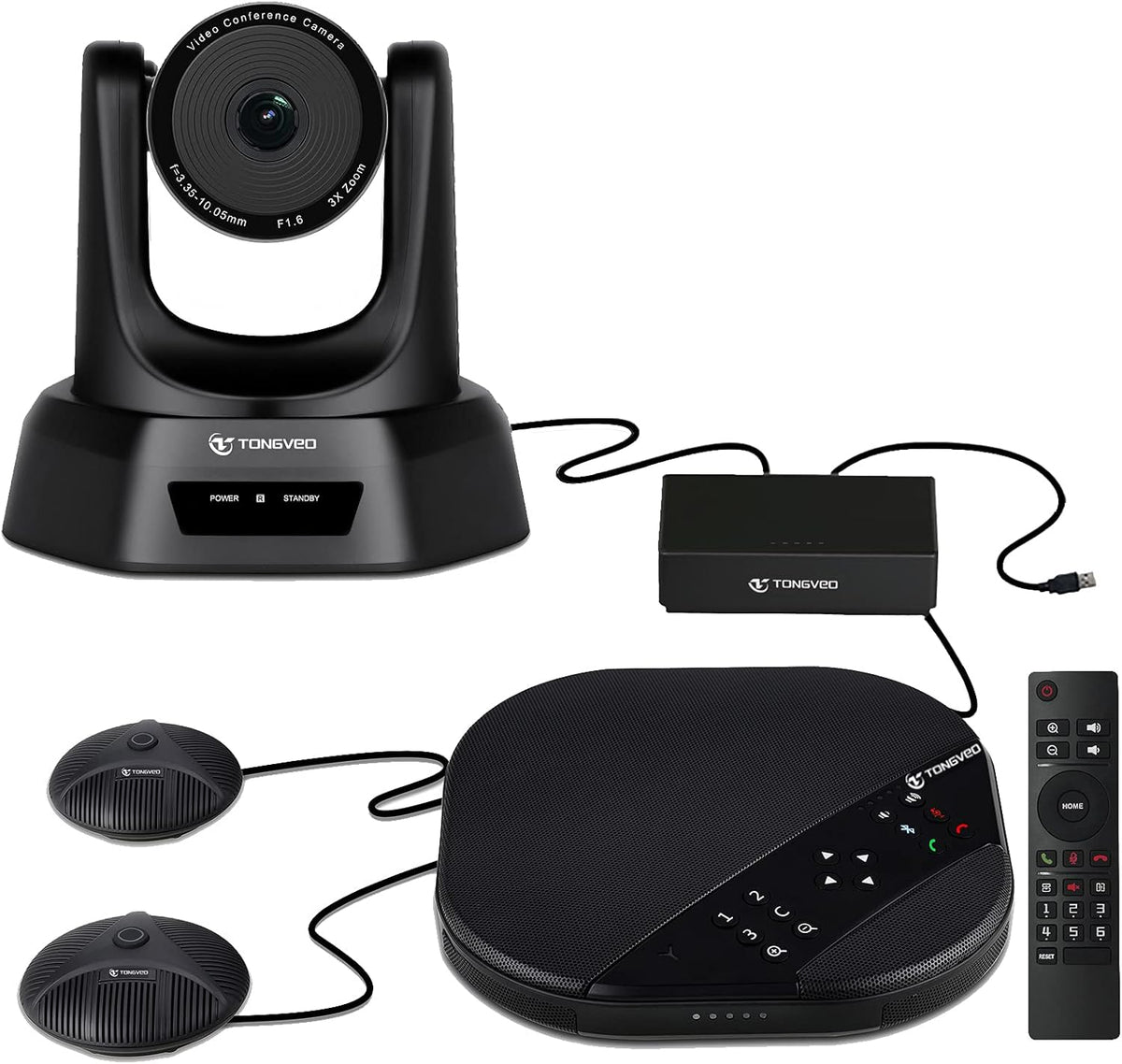 2K Conference Webcam with Microphone and Speaker Y651061
