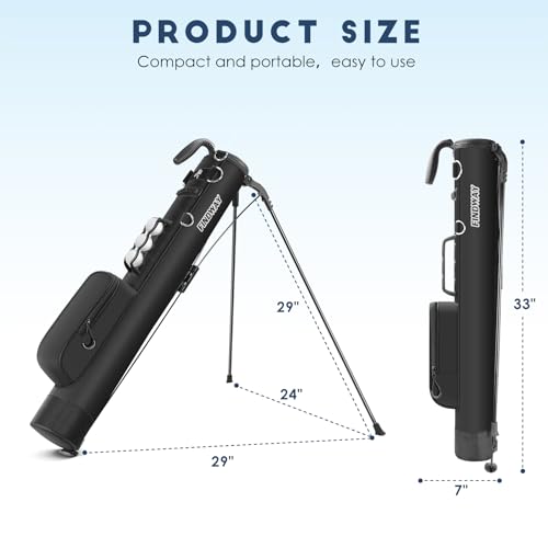 Small Lightweight Golf Stand Bag with Ball Holder and Pockets S4083