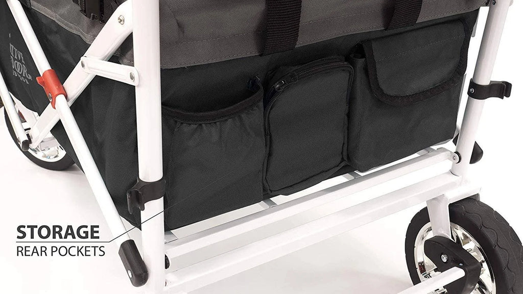 Black/Gray Folding Wagon with Canopy G757