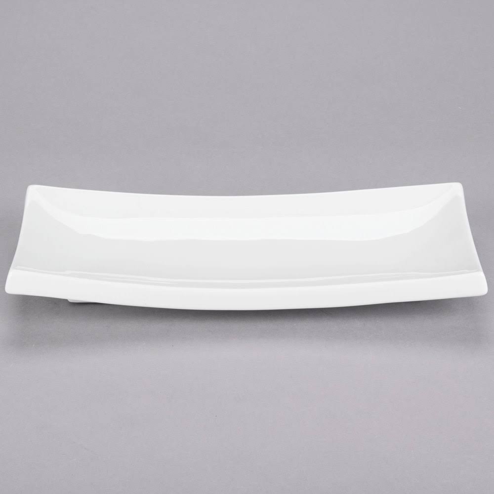 Porcelain Rectangular Platter 11-1/2in. x 5-1/4in. H13606