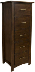 Sumatra Brown 5-Drawer Narrow Chest H2015
