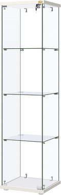 4 Layers Glass Display Cabinet with Lock Y33459