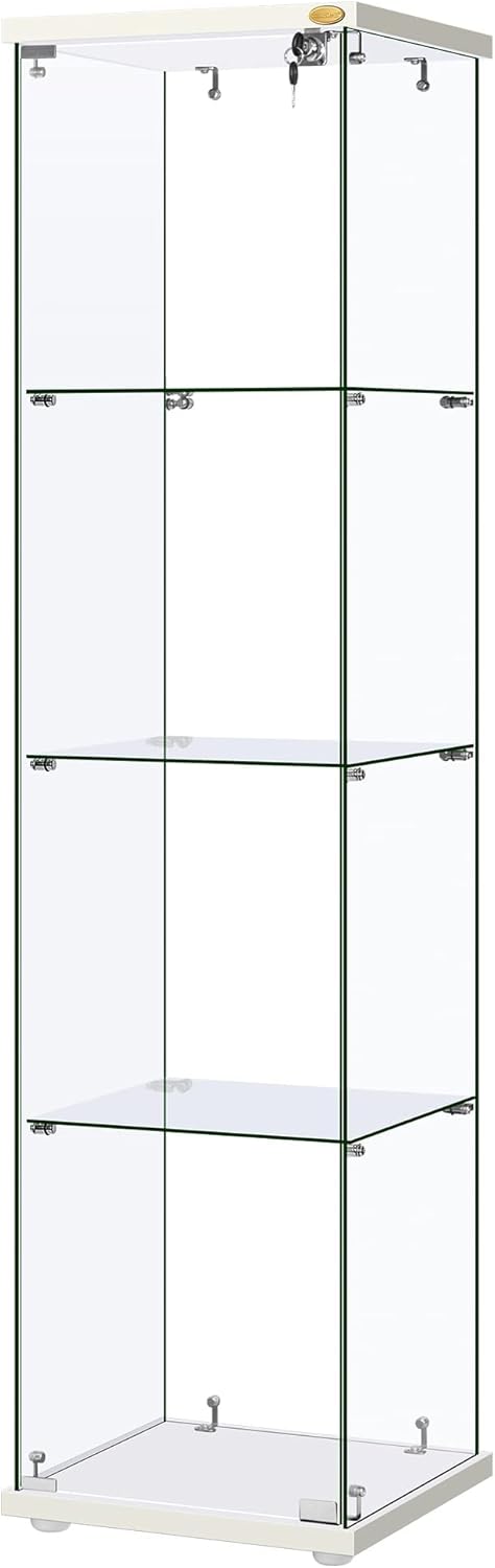 4 Layers Glass Display Cabinet with Lock Y33459