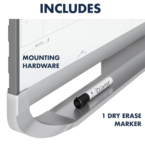 Graphite White 3 x 2 Feet Sliding Three Month Calendar Board N4814