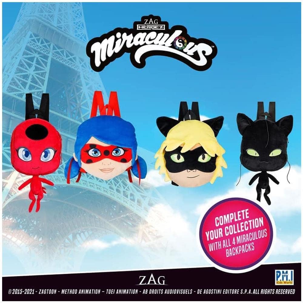 12-Inch Miraculous Ladybug Plush Backpack K73908