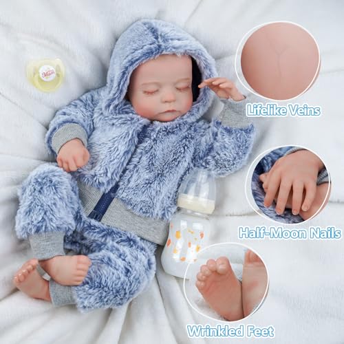 17-Inch Silicone Full Body Reborn Baby Doll C478274