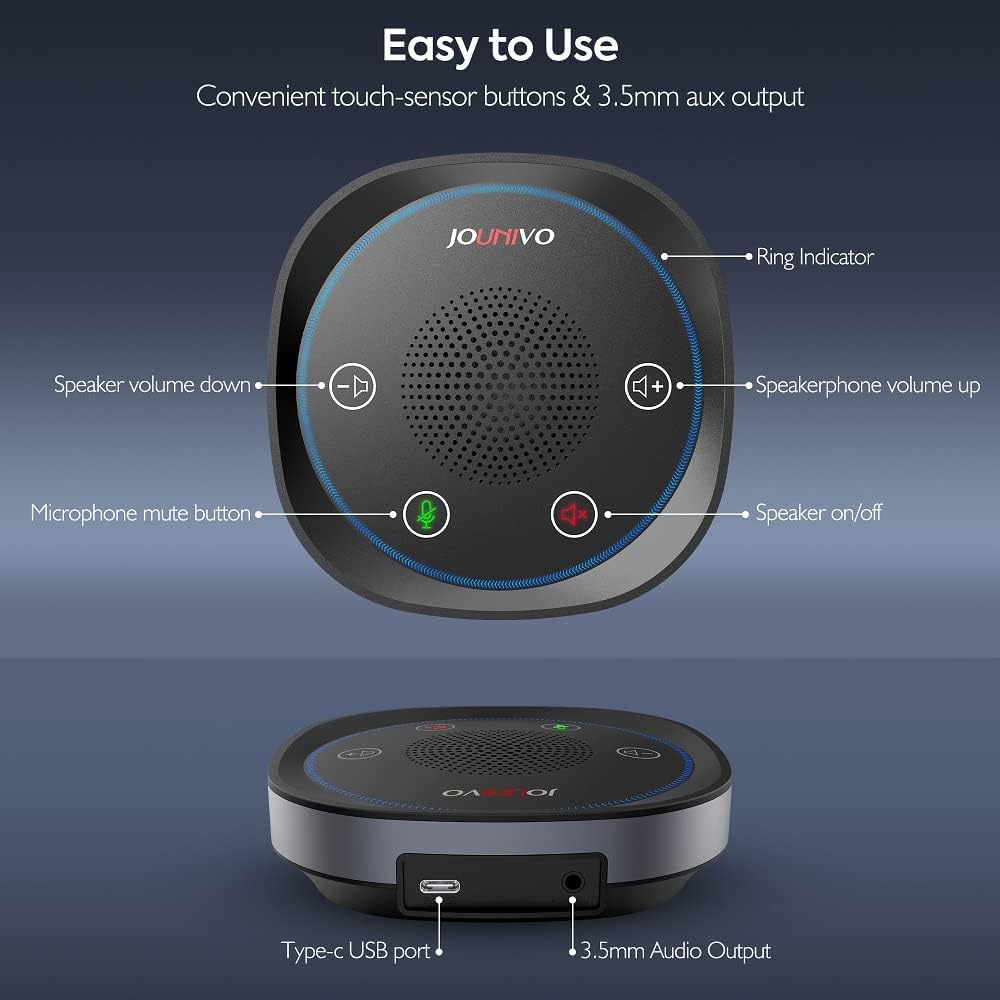 USB Speakerphone Microphone, Conference Speaker Omnidirectional Computer Mic Z937627