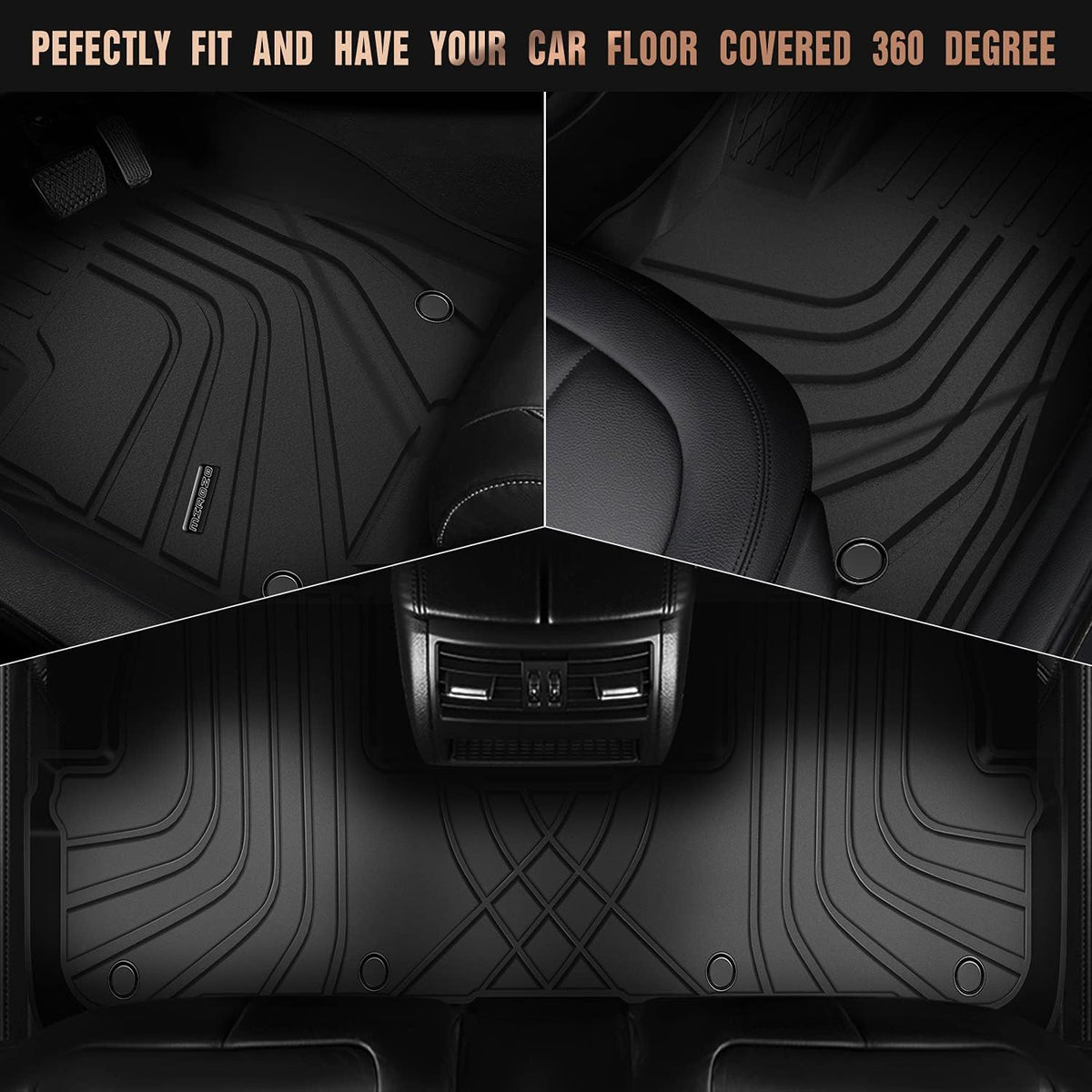 All Weather Custom Fit Floor Mats Set U381592