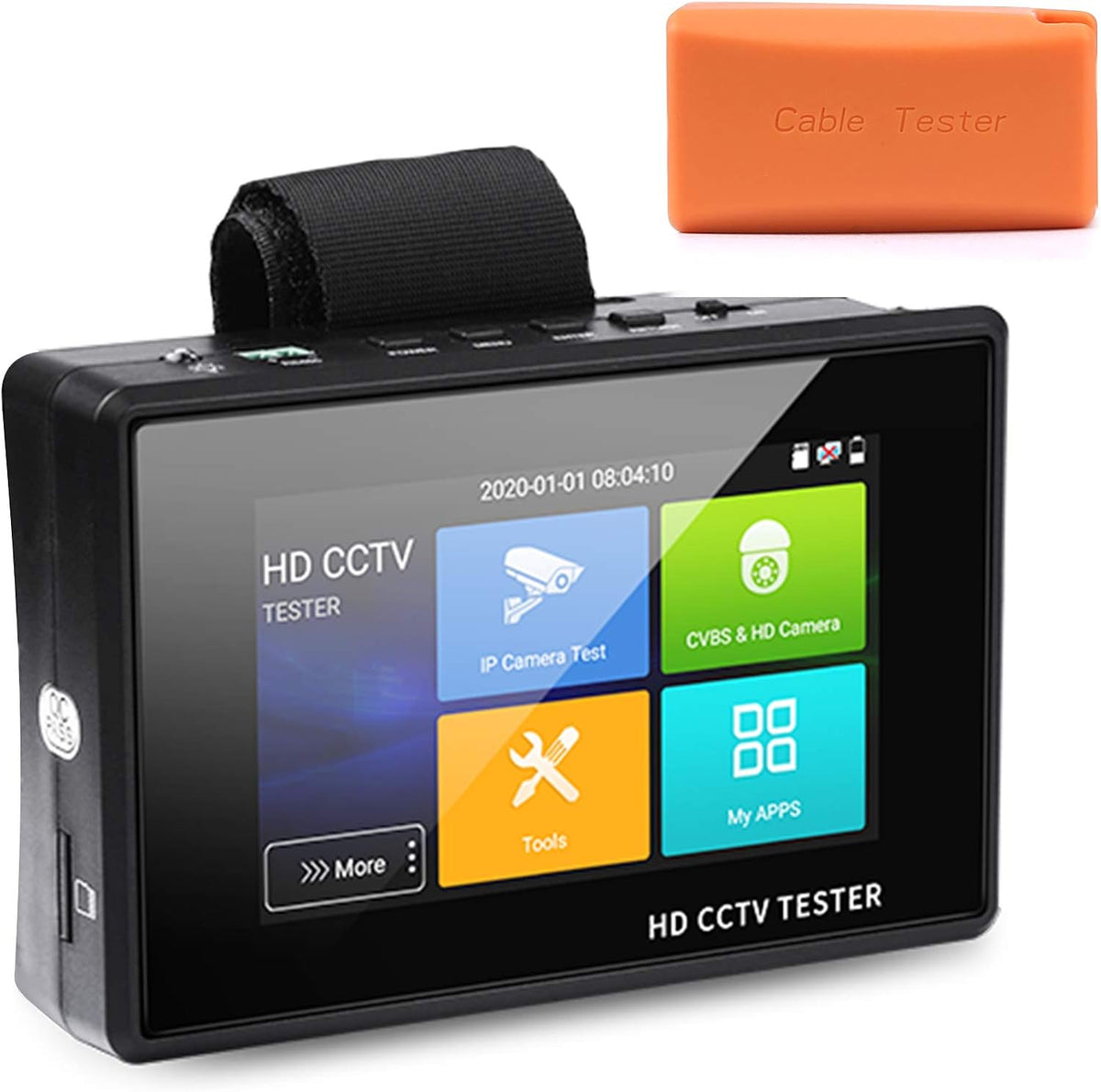 4 Inch Portable IP Camera Tester 4K H.265 CVBS CVI TVI AHD Analog with POE Z62623