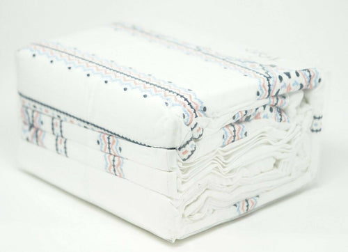 100% Cotton White Full Queen Duvet Cover Set G602837