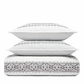 100% Cotton White Full Queen Duvet Cover Set G602837