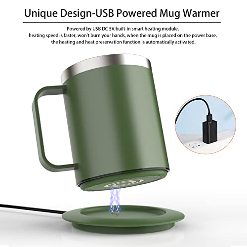 12oz Self Heating Stainless Steel Coffee Mug L72183